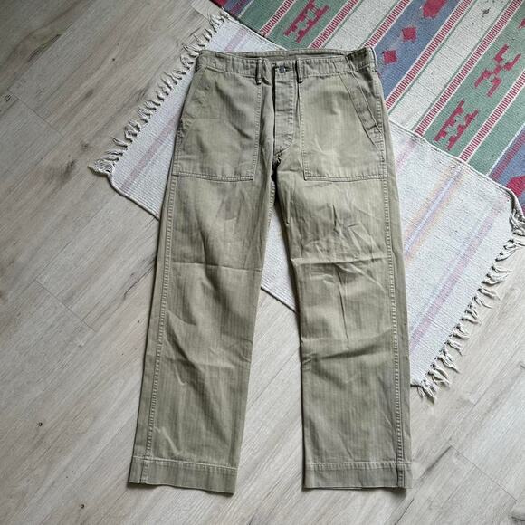 RRL Polo Ralph Lauren Tan Twill Field Fatigue Utility Pant - Picture 4 of 8